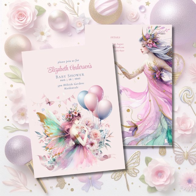 Invitación Chicas de los Rosas Princesa de Comercio de Hadas  (Subido por el creador)