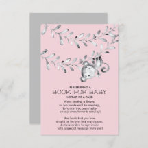 Chicas de monos Libro de Baby Shower sobre la tarj