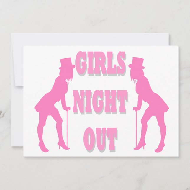 Invitación Chicas de noche (Anverso)