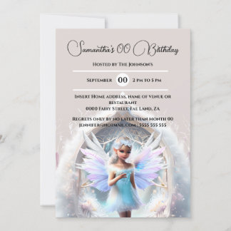 Invitación Chicas de portales mágicos del bosque de invierno