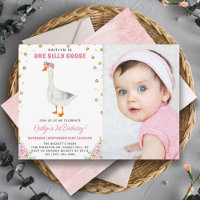 Chicas de primer cumpleaños de un bobo