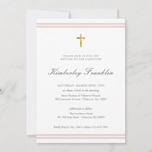 Invitación Chicas de Relieve metalizado dorado clásicos Comun