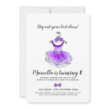 Chicas de vestimenta fiesta morado 10 cumpleaños