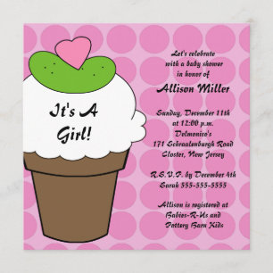 Invitación Chicas del Crema de Hielo Baby Shower