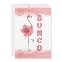 Chicas del juego Bunco Noche Fuera Flamingo Rosado
