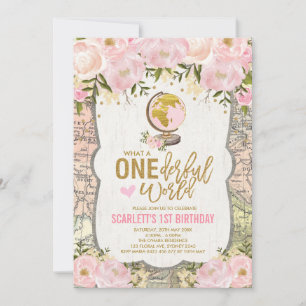 Invitación CHICAS del Mapa de Aventura ONEmaravillosos Mundo