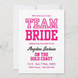 Invitación Chicas del partido de la bachillerato fin de seman