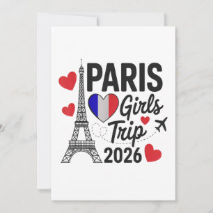 Invitación Chicas descaradas viaje a París 2026 vacaciones re