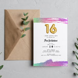 Invitación Chicas Dulce Dieciséis Fotos de Cumpleaños<br><div class="desc">Colorida foto de la fiesta de cumpleaños 16 invitada para su dulce fiesta de cumpleaños dieciséis. Personalizar con foto en la parte delantera y detalles del fiesta en la parte posterior.</div>
