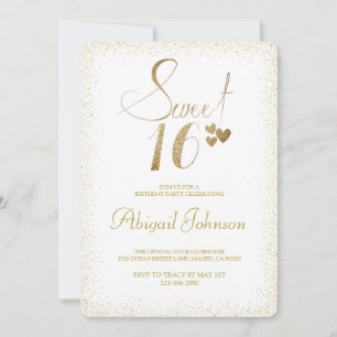 Invitación Chicas elegantes dorados dulces 16 cumpleaños