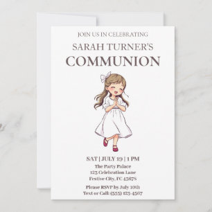 Invitación Chicas Elegantes Primera Comunidad
