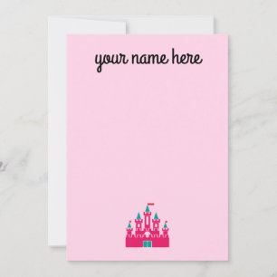 Invitación Chicas Estacionamiento de Castillo Personalizado N
