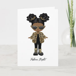 Invitación Chicas Fiesta de la noche de la moda