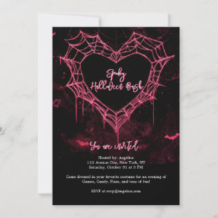 Invitación Chicas góticos rosados de la web de Heart Spider F
