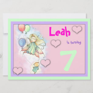 Invitación Chicas invitan a fiesta de cumpleaños de Hadas y K