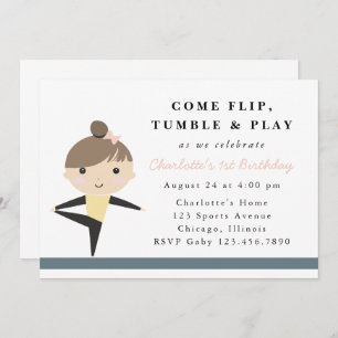 Invitación Chicas invitan a la fiesta de cumpleaños de la gim