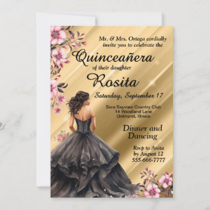 Invitación Chicas latinos 15 años Quinceanera