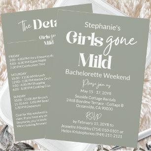 Invitación Chicas Moderadas Sabias Soltera Fin de Semana en l