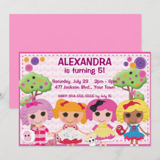 Invitación Chicas Personalizados Ragdoll Fiesta de cumpleaños