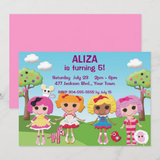 Invitación Chicas Personalizados Ragdoll Fiesta de cumpleaños