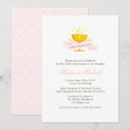 Invitación Chicas Primera Comunión Santa