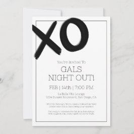 Invitación Chicas sacan de la noche a los amigos negros de XO