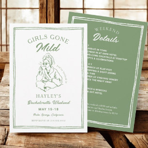 Invitación Chicas se fueron de fiesta infantil de balneario