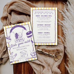 Invitación Chicas se fueron de un día de spa suave soltera