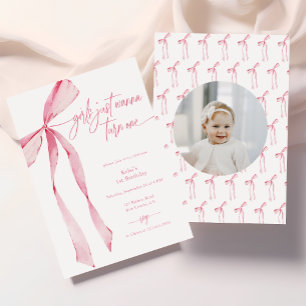 Invitación Chicas solo quieren doblar una foto
