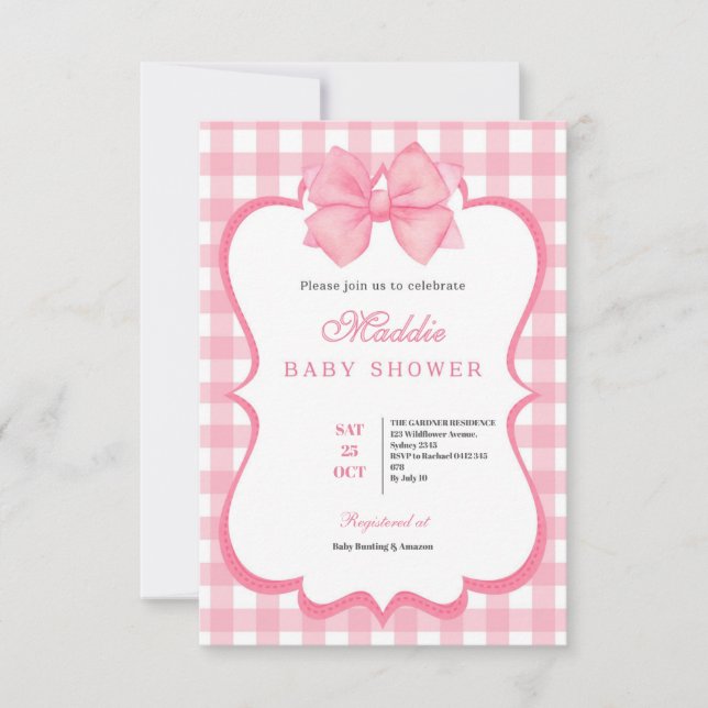 Invitación Chicas solo quieren ser un bebé rosado primer cump (Anverso)