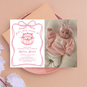 Invitación Chicas solo quieren ser una reverencia foto de pri