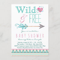 Chicas Tribal Boho Arrow Baby Shower