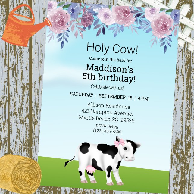 Invitación Chicas Vaca Santa se unen al Partido del Cumpleaño (Subido por el creador)