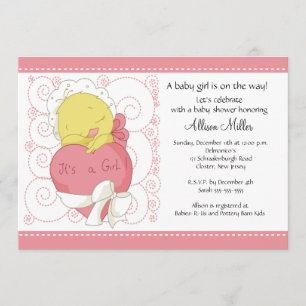 Invitación Chick es un Baby Shower Chica