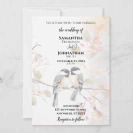 Invitación Chickadee Boda