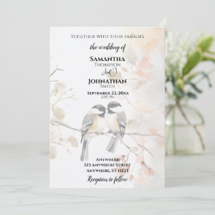 Invitación Chickadee Boda