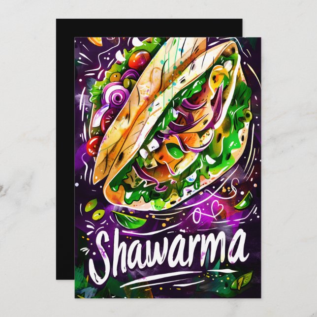 Invitación Chicken shwarma Deslight・・・・・・・・・・・. (Anverso / Reverso)