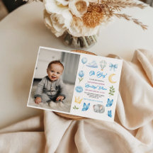 Chico Adorable Elefante Acuarela Baby Shower