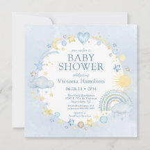 Chico Aquarela Arcoíris Baby Shower