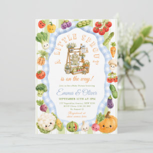 Invitación Chico Brote Pequeño Baby Shower