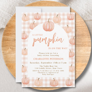 Invitación Chico Calabacín Está En Camino Baby Shower