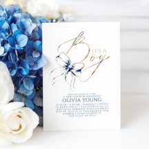 Chico de Arco Naval y Dorado: Baby Shower