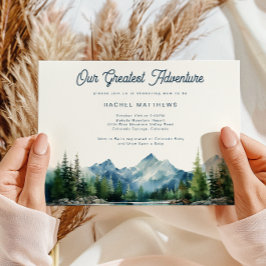 Invitación Chico de Aventura Rústica de Montaña y Bosque 