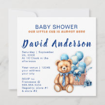 Chico de baby shower minimalista acuarela
