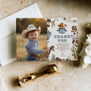 Invitación Chico de cumpleaños en su primer rodeo occidental 
