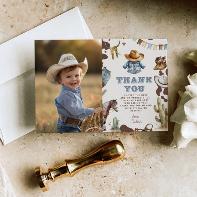 Invitación Chico de cumpleaños en su primer rodeo occidental  (Subido por el creador)