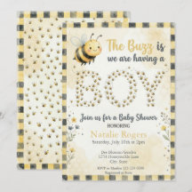 Chico de la abeja Duce Du Baby Shower