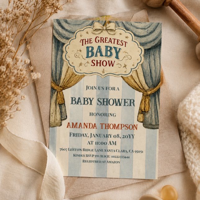 Invitación Chico de la mayor exposición de bebés del circo vi (Subido por el creador)