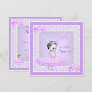 Invitación Chico de la princesa Cumpleaños Bebé Niña Bailarin