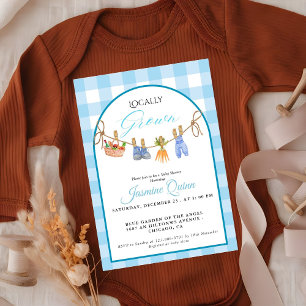 Invitación Chico de origen local, ducha de bebé, rociador de 